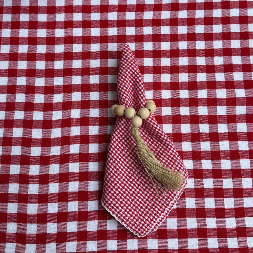 Servilletas Cuadros rojos petit