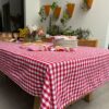 Mantel Picnic Cuadros Rojos chicos - 100% Cotton