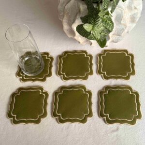 Set de 6 posavasos Verona Pistacho (Gift box)