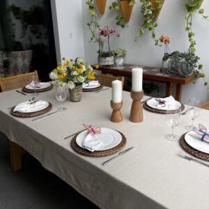 Mantel Crudo 100% Cotton