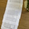 Posavasos blancos calados con bordado blanco