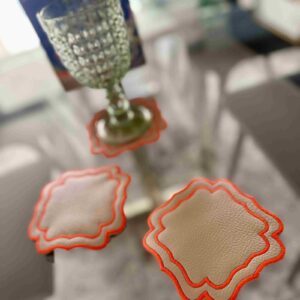 Set de 6 posavasos Verona Taupe (Gift box)