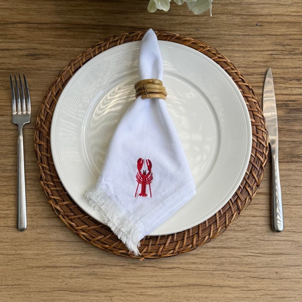 Servilleta Lobster Desflecada