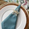 Servilleta Damask Stripes Aqua