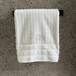 Toalla Rombos blanca (extra grande)