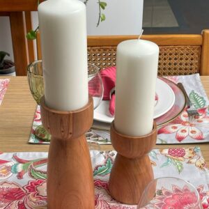 Candelabros de madera