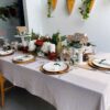 Mantel a Rayas Tostadas