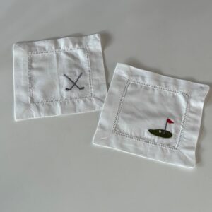 Posavasos blanco Golf (set x 6)
