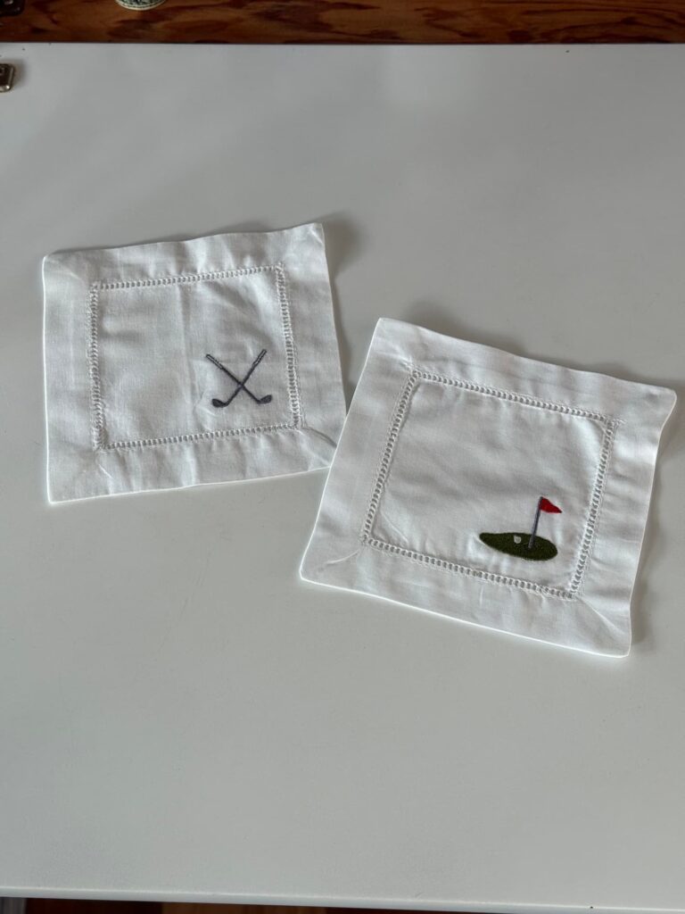 Posavasos blanco Golf (set x 6)